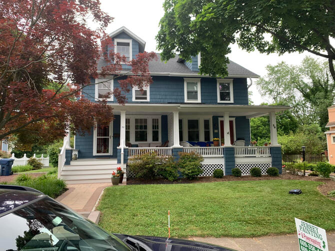 Professional exterior house painting in Lawrence Twp, NJ - after