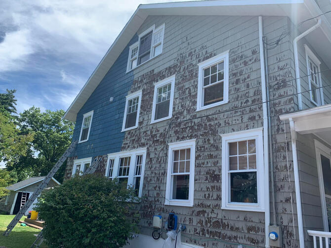Exterior house painting in Lawrence Twp, NJ