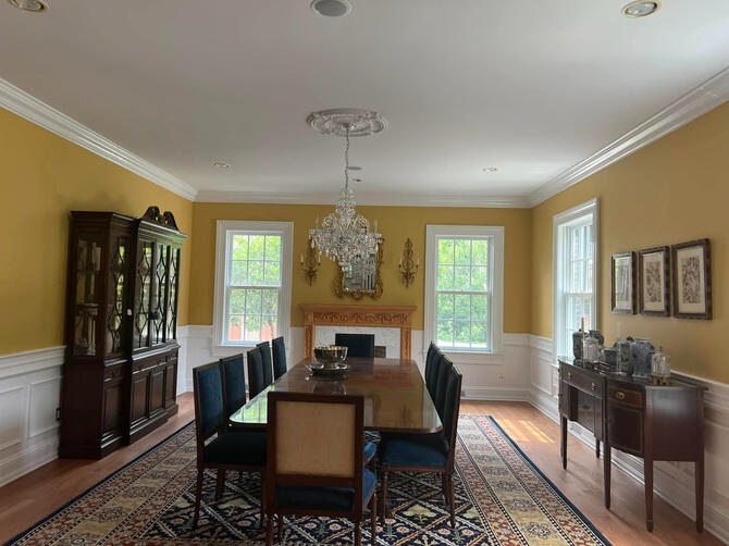 painting dining room in Princeton, NJ