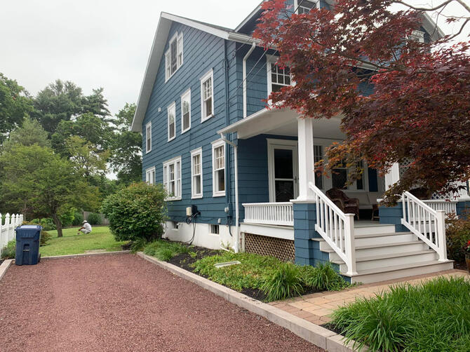 Professional exterior house painting in Lawrence Twp, NJ - after